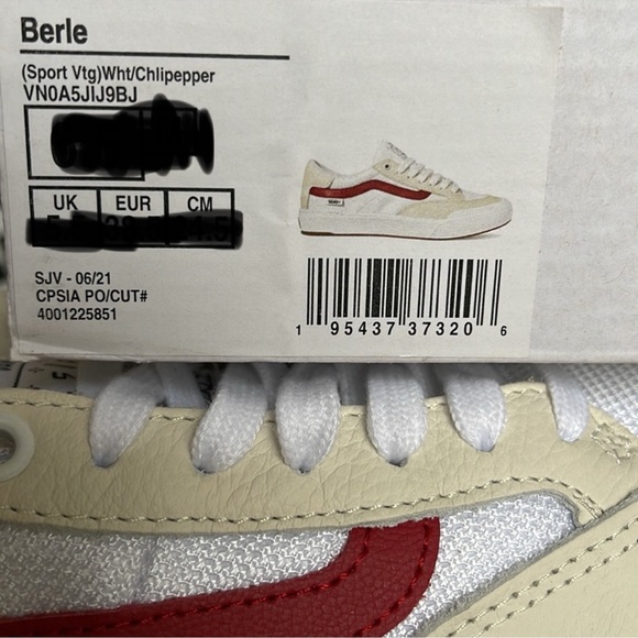 Vans Berle Sport Vtg White/Chili Pepper WMNS sneakers - Picture 16 of 16